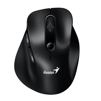 GENIUS Ergo 9000S Black/ duální Bluetooth + 2,4GHz/ 2400 dpi/ bezdrátová/ tichá/ černá