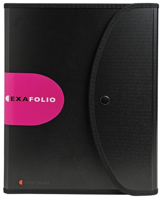 Exacompta Exafolio - zakládací pouzdro vícedílné, A4, PP, černé