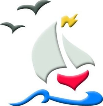 Plastová šablona Loď