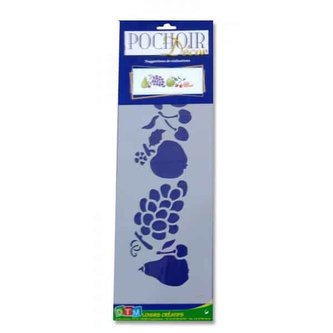 Plastová šablona Ovoce