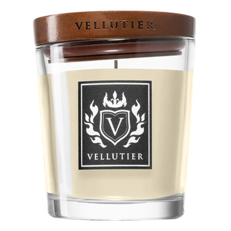 Svíčka oválná váza Vellutier, Krém Amaretto, 90g