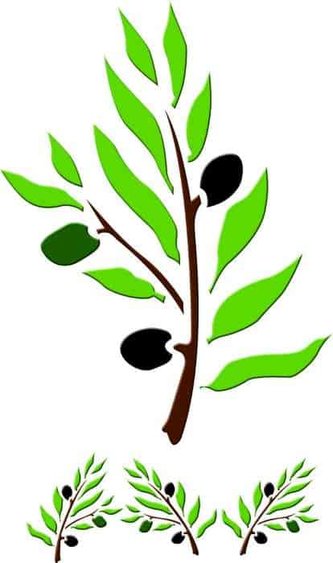 Plastová šablona Olivy