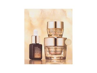Estée Lauder Beautiful Eyes oční krém Revitalizing Supreme Youth Power Eye Balm 15 ml + pleťový krém Revitalizing Supreme Youth Power Creme 7 ml + pleťové sérum Advanced Night Repair Synchronized Multi-Recovery Complex 7 ml