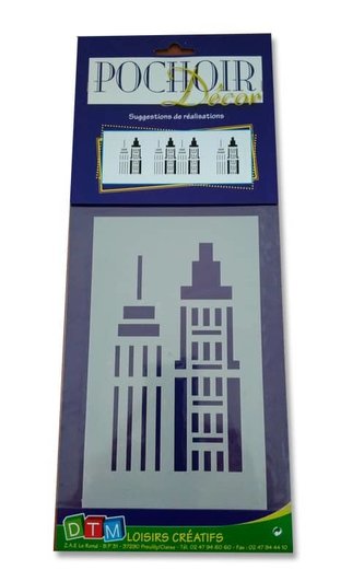 Plastová šablona Město