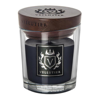 Svíčka oválná váza Vellutier, Nekonečná noc, 90g