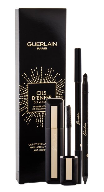 Guerlain Maxi Lash So Volume řasenka 8,5 ml + tužka na oči The Eye Pencil 1,2 g 01 Black Jack