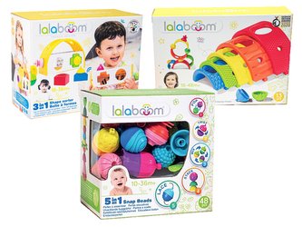 LALABOOM Mega set 73 dílů, stavebnice pro nejmenší