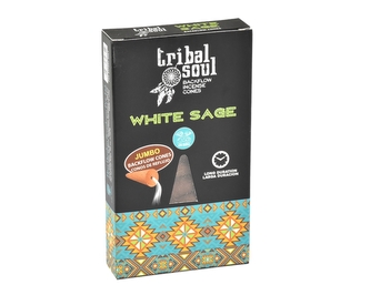 Vonné jehlánky "tekoucí dým" Tribal soul Bílá šalvěj  10 ks