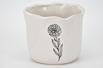 Porcelánový květináč bílý Taraxacum 10,5x12,5 cm II. jakost