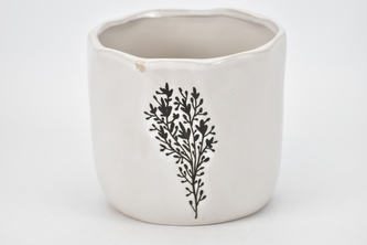 Porcelánový květináč bílý Hypericum 13x15 cm II. jakost