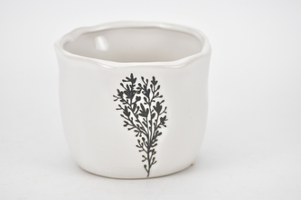 Porcelánový květináč bílý Hypericum 8,5x10,7 cm II. jakost