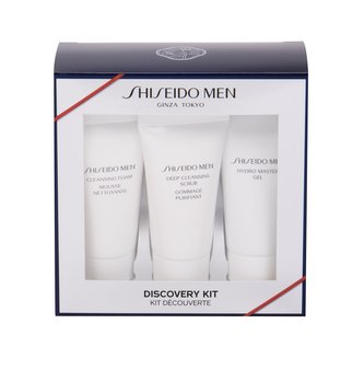 Shiseido MEN pleťový gel Hydro Master Gel 30 ml + čisticí pěna Cleansing Foam 30 ml + pleťový peeling Deep Cleansing Scrub 30 ml