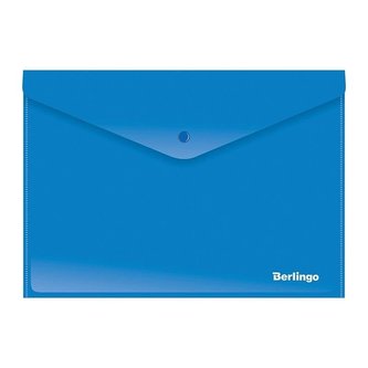 Teczka kopertowa zatrzaskowa A4 niebieska