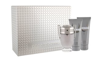 Paco Rabanne Invictus toaletní voda 100 ml + sprchový gel 100 ml + balsam po holení 100 ml