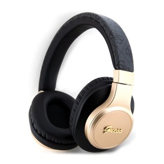 Guess PU Leather 4G Script Logo BT5.3 Stereo Headphone Black