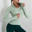 Sportovní mikina Fitness lady, světle zelená XL
