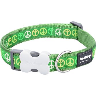 Obojek RD 12 mm x 20-32 cm - Peace Zelená
