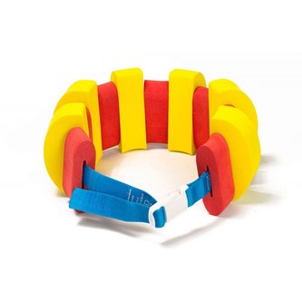 Plavecký pás 11 dílků Žlutá/Červená