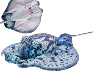 Rejnok plyšový 55cm modrý 0m+ v sáčku