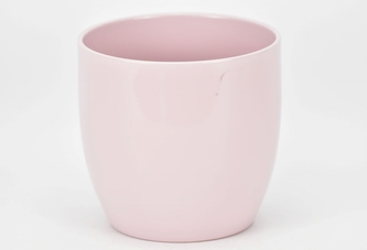 Keramický květináč Basel lesklý 16 cm perlová růže II. jakost