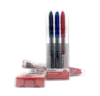 Gelové pero Ultra-fine GP038 (sada 3 ks)