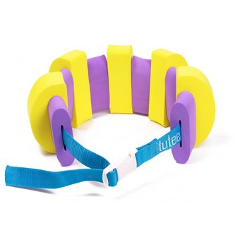 Plavecký pás 11 dílků Žlutá/Fialová