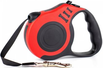 Samonavíjecí vodítko Bone pro psa 5m Červená