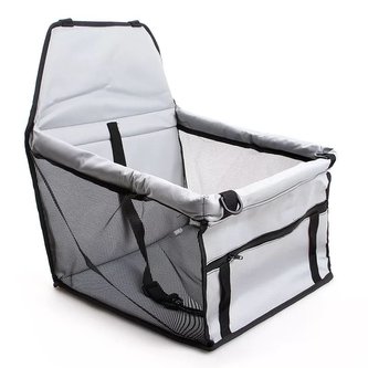 Autosedačka pro psa - bezpečnostní, 43x27x28cm Šedá