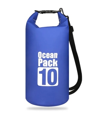 Vodotěsný vak Ocean přes rameno 10 L Tmavě Modrá