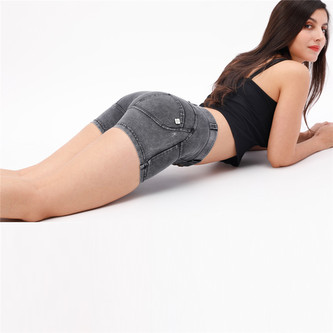 Legínové Push-Up kraťasy Melody, Grey Jeans, NP XS