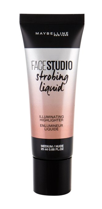Maybelline FaceStudio Rozjasňovač Strobing Liquid 25 ml Medium pro ženy