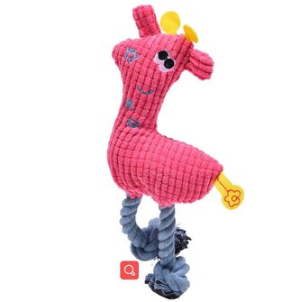 Hračka ECO pískací pro psa/kočku 26 x 16 cm Růžová