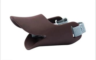 Silikonový náhubek pro psa / Kávová M