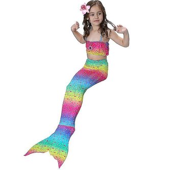 Kostým Mořská Panna Mermaid 3-pack Rainbow 140