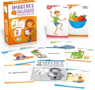 Imágenes y palabras: karty obrazkowe z grami językowymi do nauki hiszpańskiego + e-flashcards Imágenes y palabras: karty obrazkowe z grami językowymi do nauki hiszpańskiego + e-flashcards