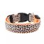 LED Obojek pro psa vzor Leopard /Oranžová L