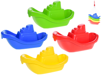 Lodička do vany 12cm 4barvy 4ks v síťce 12m+