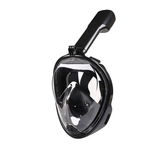 Celoobličejová maska na šnorchlování pro dospělé - Černá S/M