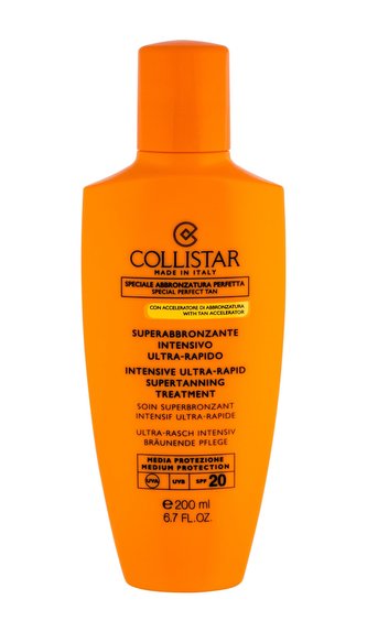 Collistar Special Perfect Tan Opalovací přípravek na tělo Intensive Ultra-Rapid Supertanning 200 ml SPF20 pro ženy
