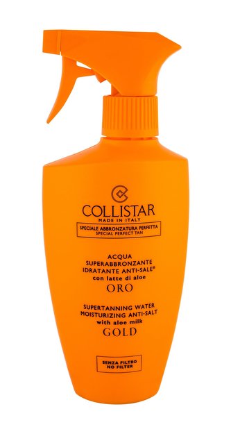 Collistar Special Perfect Tan Opalovací přípravek na tělo Supertanning Water Moisturizing Anti-Salt Gold 400 ml pro ženy
