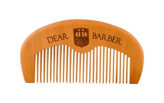 DEAR BARBER Beard Comb Kartáč na vousy 1 ks pro muže