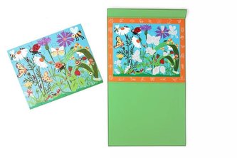 Scratch Puzzle magnetyczne 2w1 Szukaj z Lupą -Robaczki 30 el