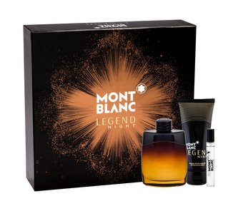 Montblanc Legend Night parfémovaná voda 100 ml + balzám po holení 100 ml + parfémovaná voda 7,5 ml