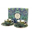 Porcelánový hrnek espesso s podtalířkem Irises inspired by Van Gogh 110 ml, sada 2 ks v dárkovém boxu