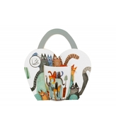 Porcelánový hrnek Cat's World - The Chair 360 ml v papírovém košíku