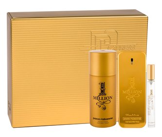 Paco Rabanne 1 Million toaletní voda 100 ml + deodorant 150 ml + toaletní voda 10 ml
