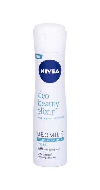 Nivea Deo Beauty Elixir Antiperspirant Deomilk Fresh 150 ml pro ženy