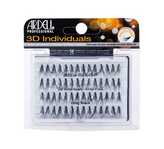Ardell 3D Individuals Umělé řasy Duralash Knot-Free 56 ks Long Black pro ženy