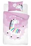 DETEXPOL Povlečení do postýlky Zebra růžová  Bavlna, 100/135, 40/60 cm