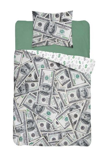 DETEXPOL Povlečení Money  Bavlna, 140/200, 70/80 cm